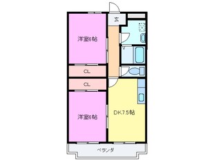 ラヴィータ白子の物件間取画像